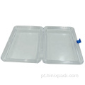Caixa de embalagem transparente de plástico caixa de jóias de membrana transparente